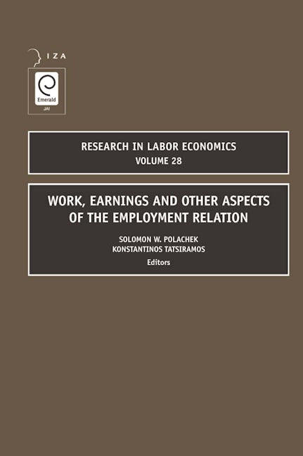 Book cover image for Work, Earnings and Other Aspects of the Employment Relation ISBN: 9780762313976